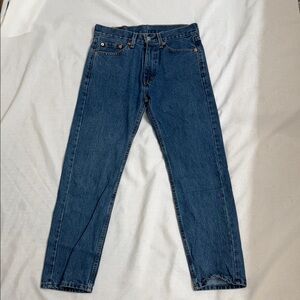 Levi’s 505 Straight Leg Jeans Vintage Style Dark Wash 30X30